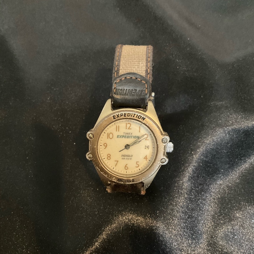 Timex Women's Expedition Analog Watch - Beige and Brown